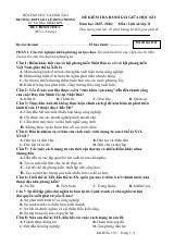 Đề thi Giữa kì 1 Lịch sử 11 năm 2025-2026 trường THPT số 1 Lê Hồng Phong (Đắk Lắk)